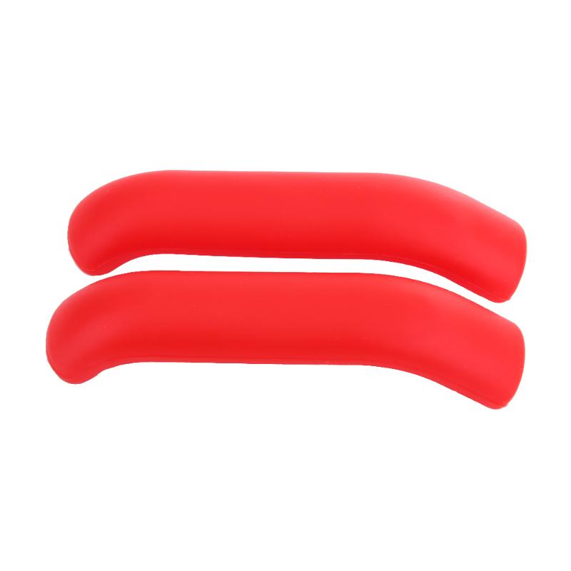 1 par de protectores de manguito de goma para palanca de freno de bicicleta MTB tipo palanca de partes de freno de bicicleta piezas de repuesto para accesorios de bicicleta: Rojo