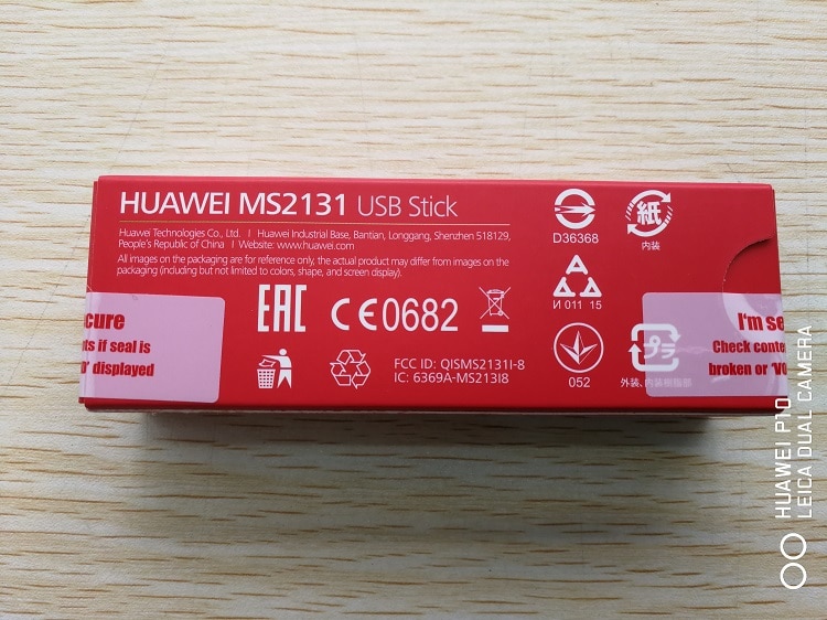 Huawei MS2131i-8 Iot Dongle Hspa +/Hsdpa/Hsupa/WCDMAB1 (2100 Mhz)/B2 (1900 Mhz)/B5 (850 Mhz)/B8 (900 Mhz) m2M Usb Stick