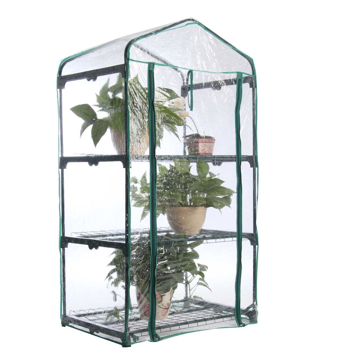 Portable roll up Greenhouse Garden Cover Plants Flower House Newest 3-Tier Corrosion-resistant Waterproof Insect Bird Control