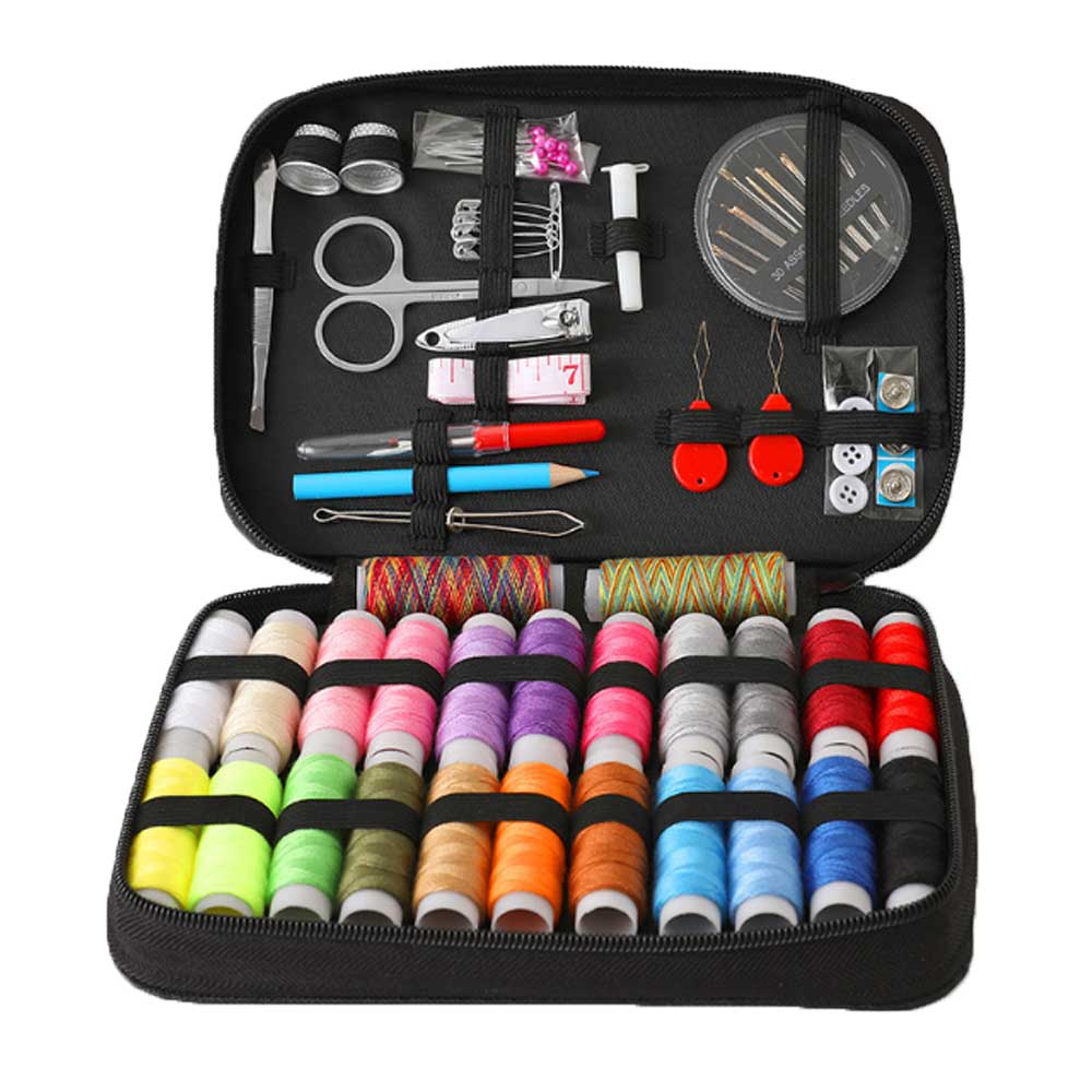 Sewing Accessories Tools Sewing Kits Multi-function Sewing Box Set for Hand Quilting Stitching Embroidery Thread: Light Grey