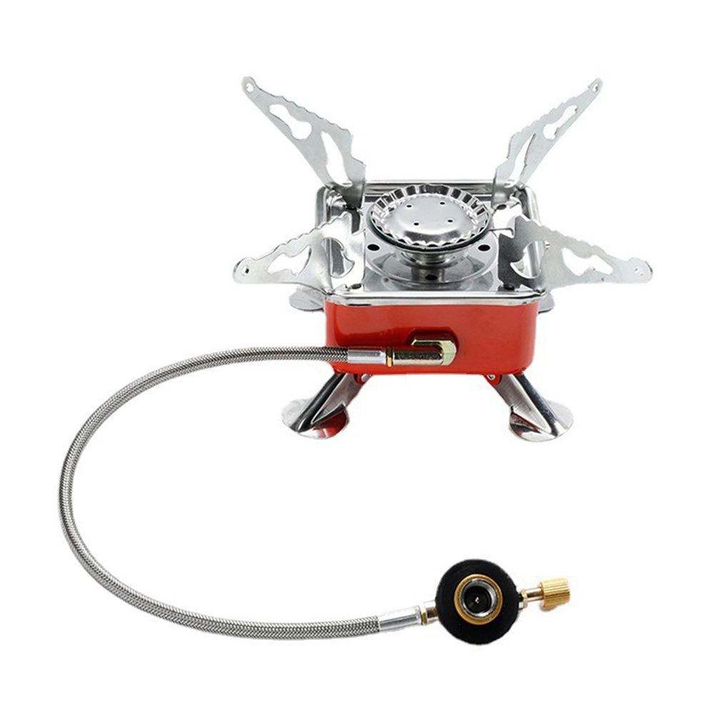 Mini Portable Burner Ultralight Camping Gas Stove Outdoor Gas Tank Stove for Backpacking Camping Hiking Picnic: green