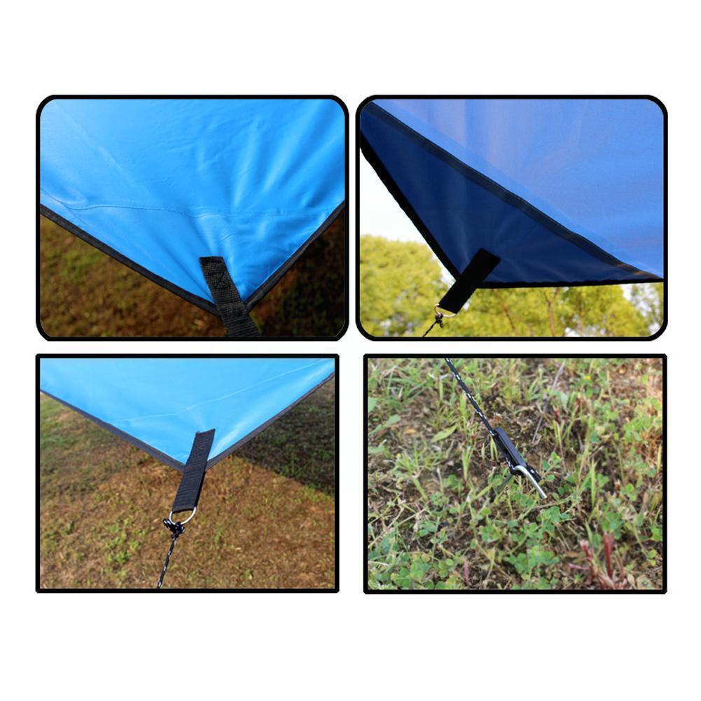 Luifel Ultralight Tarp Camping Mat Waterdicht Multifunctionele Outdoor Onderdak Strandtent 145x100cm