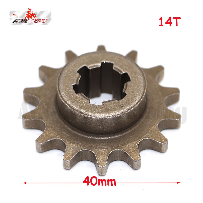 T8F 8Mm 11T/14T/17T/20T Tooth Voorkant Pinion Tandwiel Ketting Cog voor 47cc 49cc Mini Moto Dirt Bike