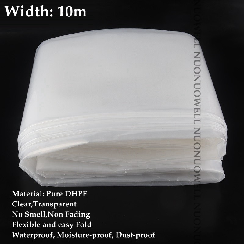 Película de plástico para invernadero agrícola, película protectora para cultivos agrícolas, vegtableg, jardín, ancho: 2m ~ 12m, 0,12mm de grosor: Width 10m