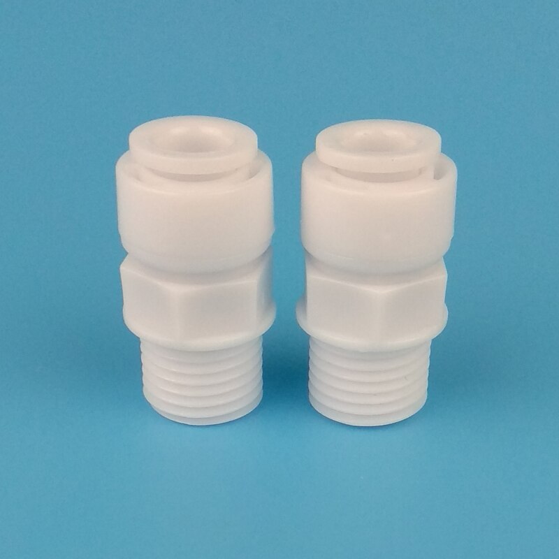 No buckle Water purifier water Threaded joints/ connector,1/4" External thread to 1/4" fast joint Water purifier direct connect