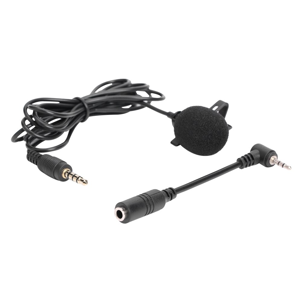 Mini Professionals Jack Clip-on Tie Collar Microphone 3.5mm Jack Plug Mic Stereo Mini Wired External Microphone for PC Phones: G