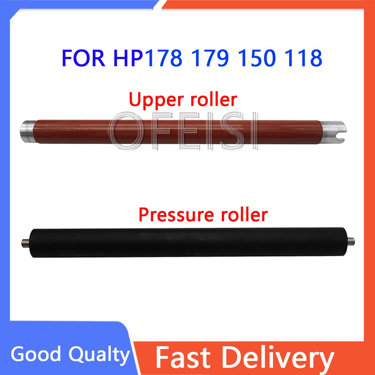 Fuser unit for HP178 179 150A 118 178nw 179fnw 150a 150nw M178 M179 150 Fuser Assembly fuser upper roller pressure lower roller: One Set