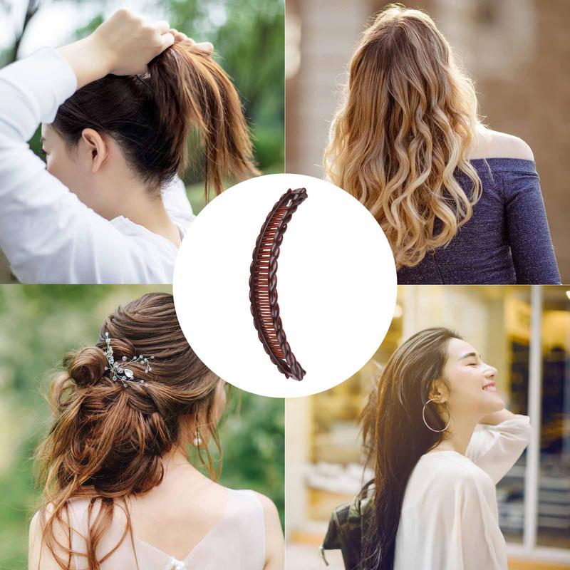 Haarspeldjes Vintage Kammen Tool voor dik krullend haaraccessoires Fishtail Haarclip Bananenclip Set voor vrouwen Haarstylingtools