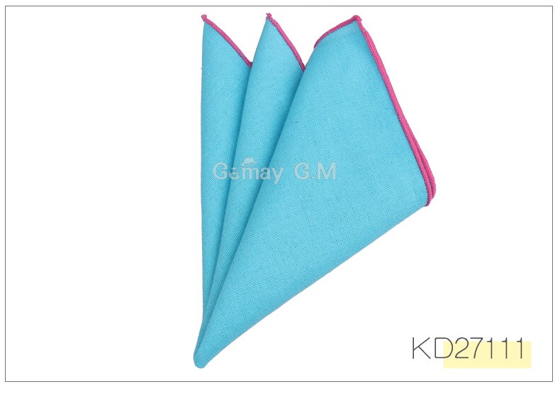 Solid Linen Pocket Square Suits Hanky Candy Color Handkerchiefs Casual Suit Square Handkerchief Towels For Party Scarves