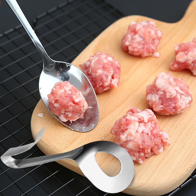 Machine à boulettes de viande en acier inoxydable, antiadhésif, outil de cuisine, moule de cuisson de la viande, outil artefact de crochet, fournitures de cuisine