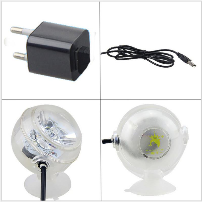 1Pc LED Aquarium Light Waterproof Fish Tank Light Underwater Fish Lamp Aquariums Decor Coral Reef Fish Tank Light Spot Lamp