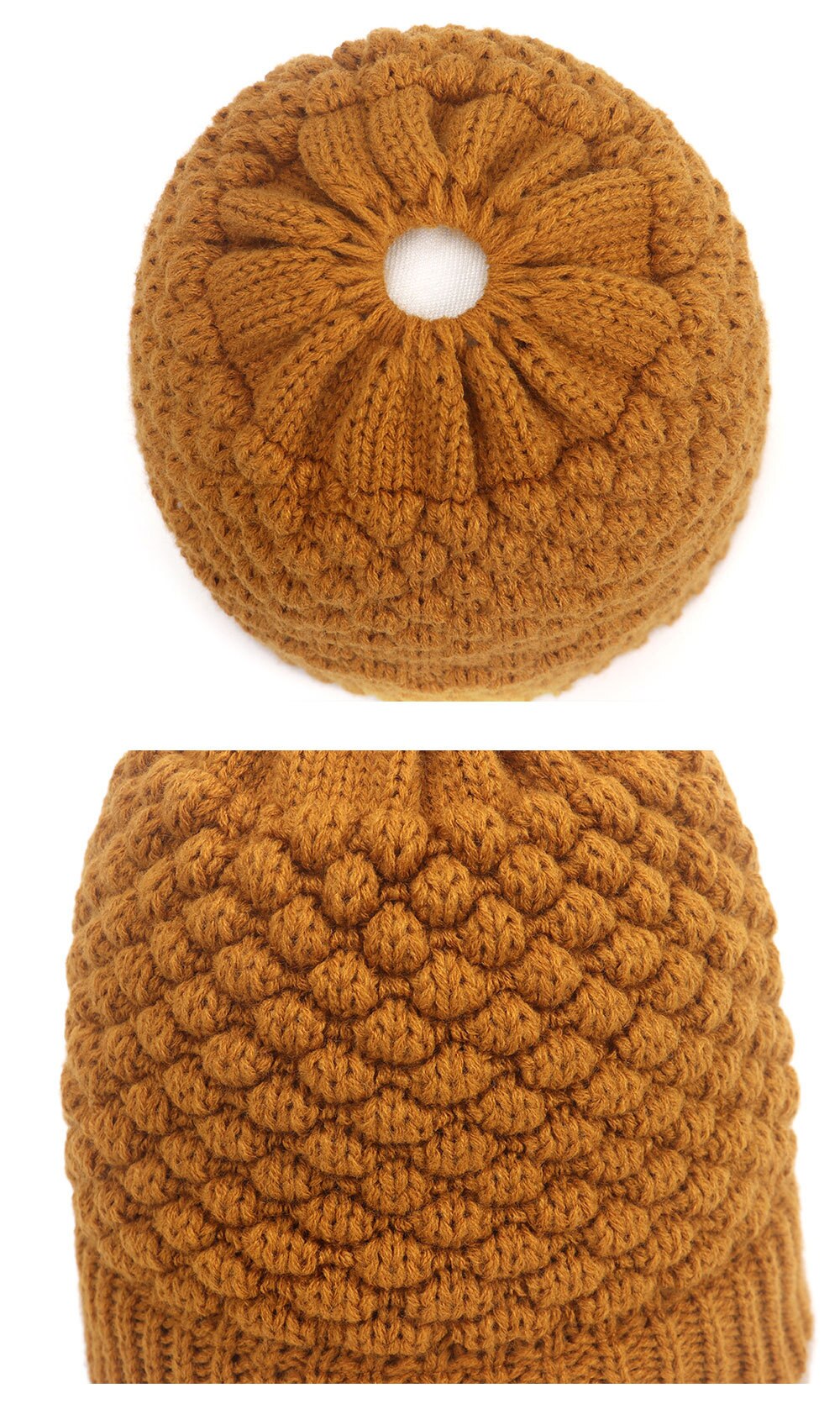 Gorro de punto elástico de punto para mujer, gorrito de punto para mujer, gorros para mujer, gorros cálidos para Otoño e Invierno