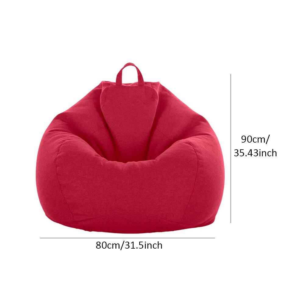 Pouf housse doux intérieur chambre paresseux transat adultes enfants Extra grande salle de jeux lavable pas de remplissage linge de rangement décor à la maison