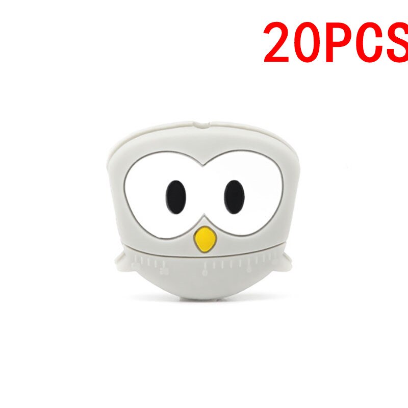 Anneau de dentition en Silicone | Chouette, perles Animal bébé, collier de dentition, perle de alimentaire, anneaux de dentition, pour infirmière: 71Light Grey