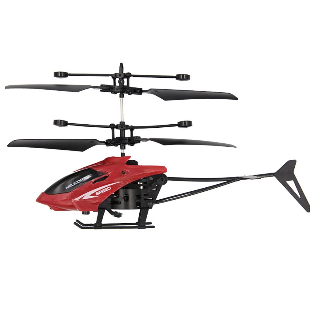 Quadrocopter med kamera mini rc infraröd induktion helikopter flygplan blinkande ljus leksaker dedikerad kamera kompatibel: Röd