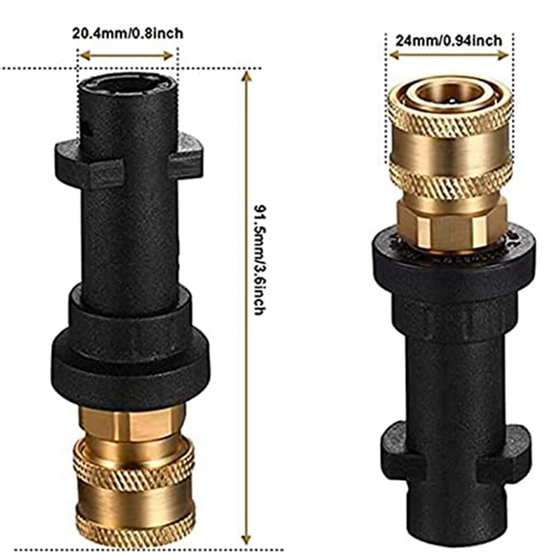 Hogedrukreiniger Spuitbus Adapter Met 1/4Inch Quick Connect Vrouwelijke