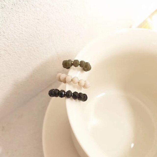 Perler øre manchet bohemia stabelbare c formede små øre manchetter klip øreringe til kvinder bryllup uden piercing statement: Sort klip 1pc