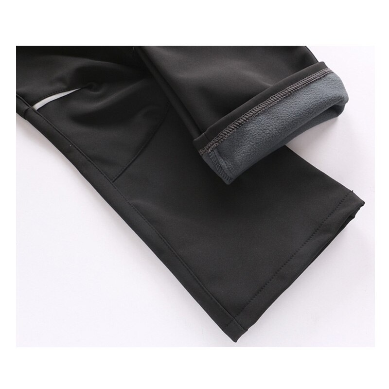 TRVLWEGO Ski Pants Hiking Camping Sports Winter Boy Girl Night Glow Waterproof Breathable Soft Shell Thick Snow Pants Kids