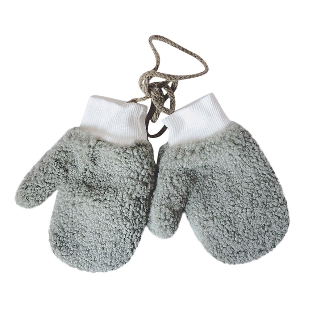freundlicher Handschuhe Neue Kleinkind Baby Verdicken Jungen Mädchen Seil Vollen Finger Warme Gestrickte Handschuhe Handschuhe einfache stil: C