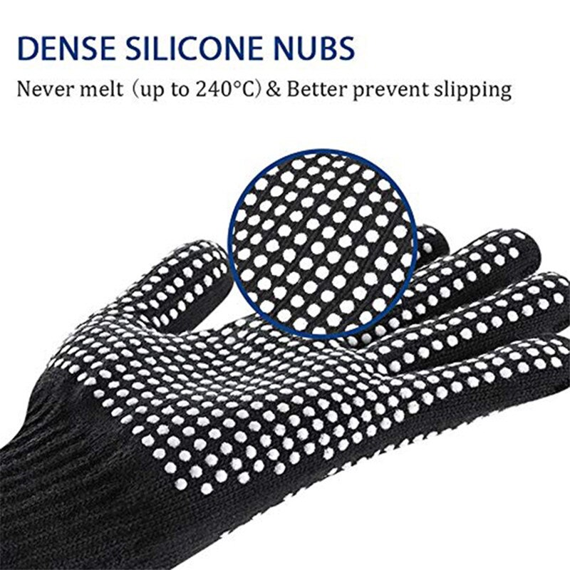 Wärme Beständig Handschuh für Haar Styling Wärme Blockieren für Eisstockschießen, flache Eisen und Eisstockschießen Zauberstab Geeignet für Verknüpfungen und Rechts Hände