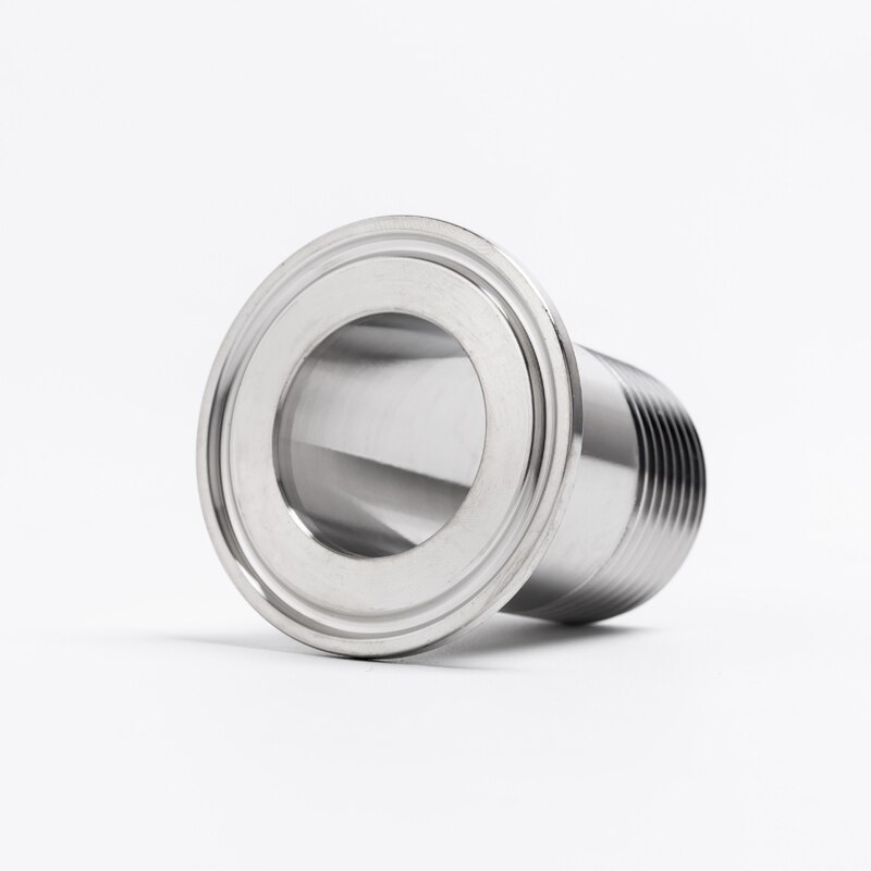 DN65 BSP Male Thread 304 Stainless Steel Sanitary Ferrule Pipe Fitting For Homebrew Fit Tri Clamp