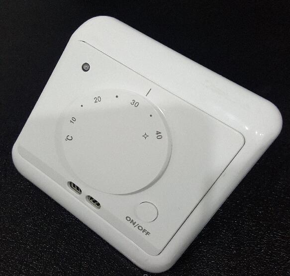 Electric heating double temperature dual control thermostat 16A high power European mechanical temperature controller