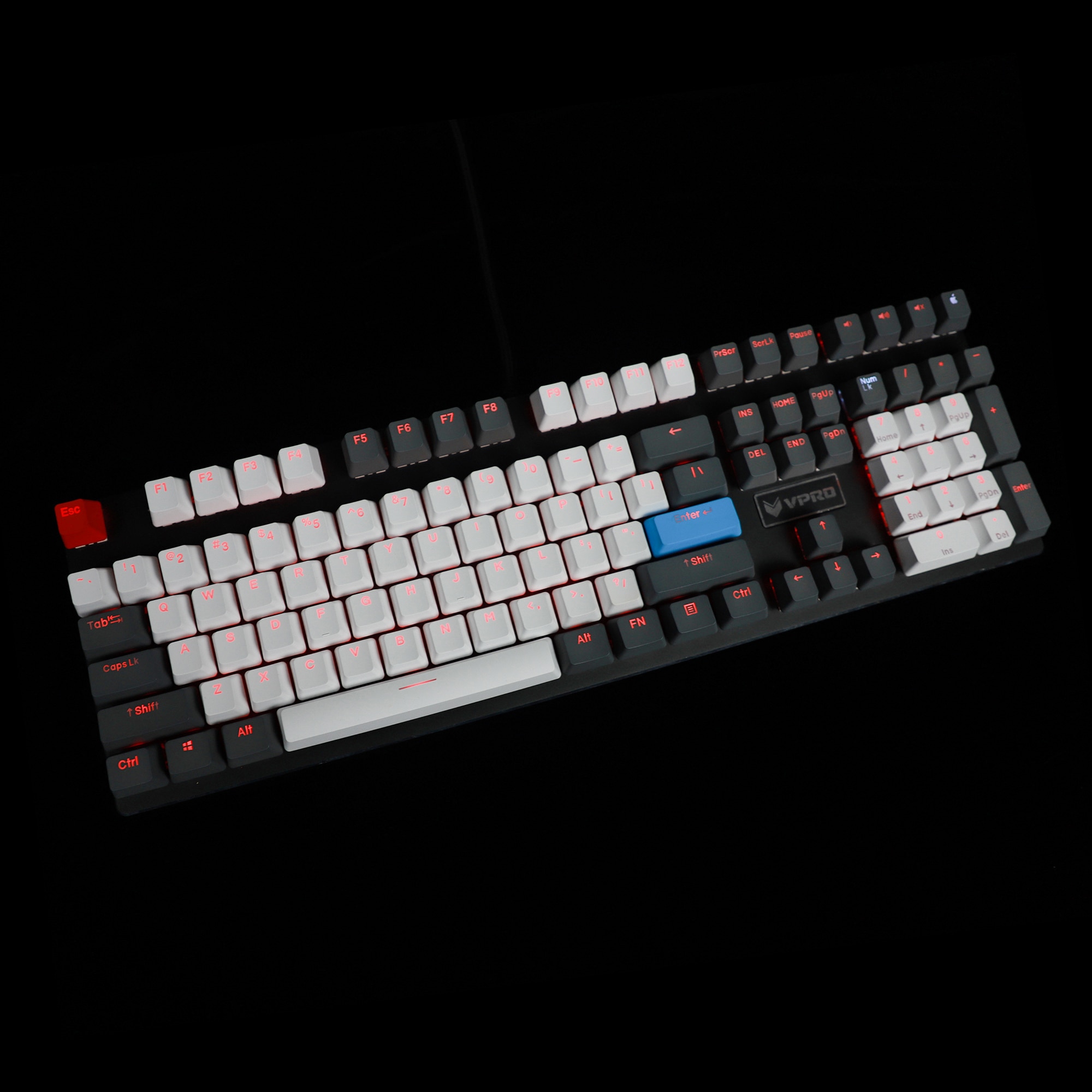 YMDK Double Shot 108 Dyed PBT Shine Through OEM Profile Rainbow Carbon Sunset Hana Keycap For MX Switches Mechanical Keyboard: The Customized