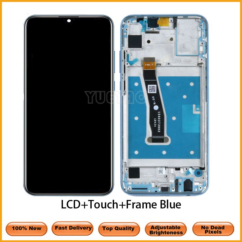 Display For Huawei Honor 10 Lite LCD Touch Screen Digitizer with Frame Global Version 6.21" HRY-LX1 HRY-LX2 HRY-L21 LCD Screen: WithFrame Blue