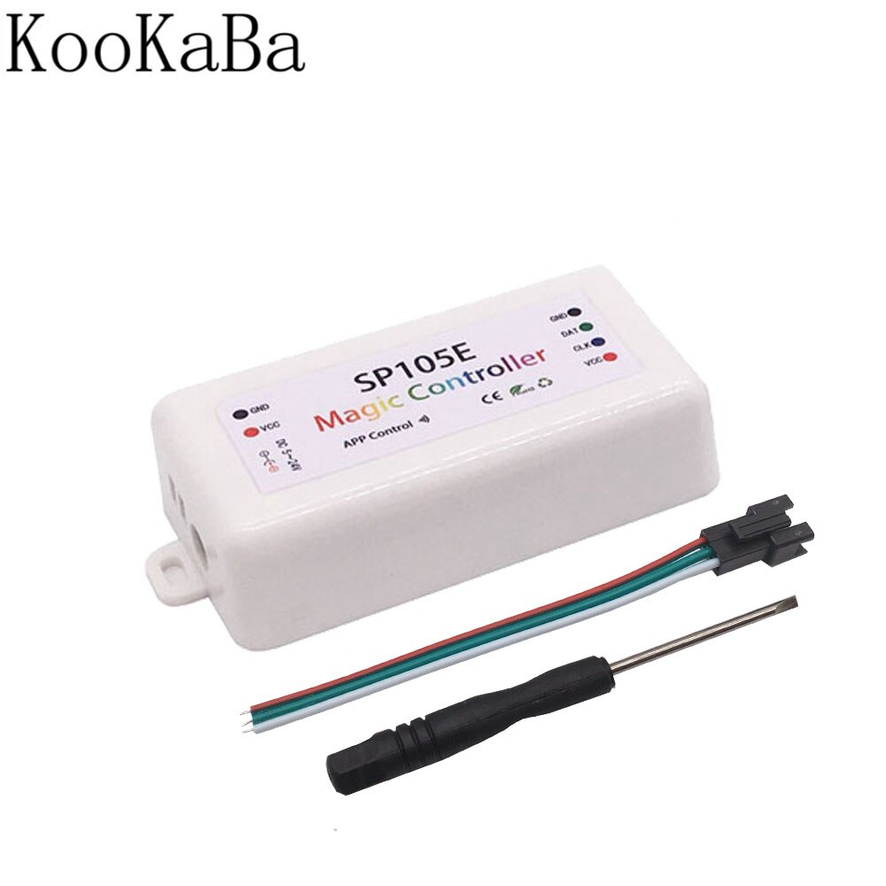 WS2811 WS2812B WS2813 WS2815 RGB LED Pixels Strip Controller SP002E SP105E SP106E SP107E SP108E SP110E SP501E: SP105E(Bluetooth)