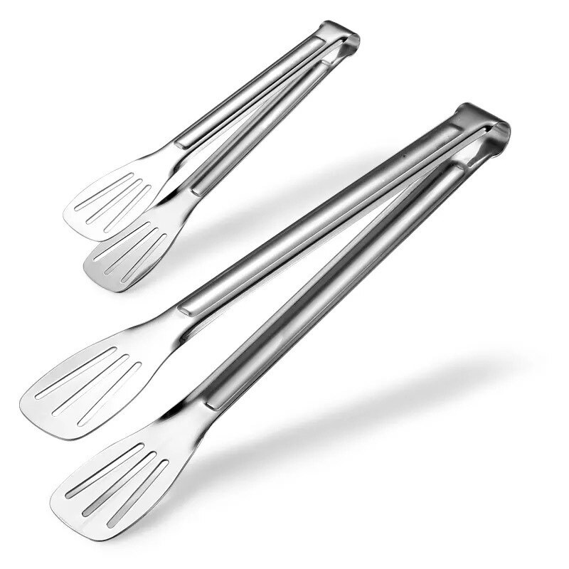 Edelstahl Lebensmittel Zange Küche Utensilien Buffet Kochen Werkzeug Anti Wärme Brot Clip Gebäck Klemme Grill Küche Stahl #25