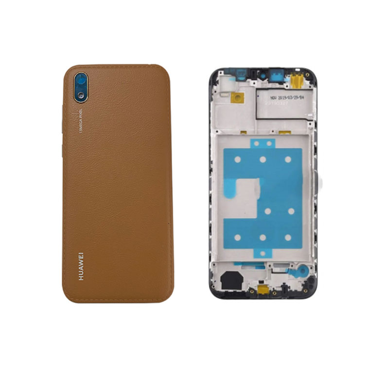 Carcasa LCD de 5,71 pulgadas para Huawei Y5 , marco frontal y medio, soporte + cubierta trasera de batería, AMN-LX9 LX1 LX2 LX3