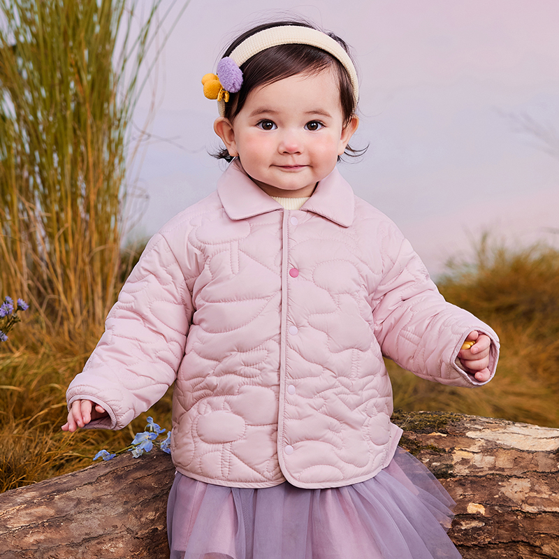 Mini Bala ropa de abrigo impermeable y resistente al aceite para niños y niñas, chaqueta de camisa gruesa y cálida para bebés, producto de invierno: Morado / 9