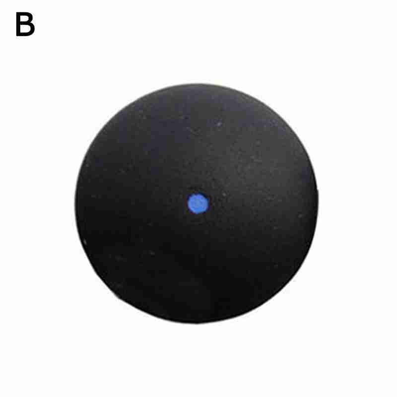1 pièces 37MM Balle De Squash Point Jaune Basse Vitesse Balle En Caoutchouc Tube Emballage Point Bleu Formation Balle De Squash: single blue dot