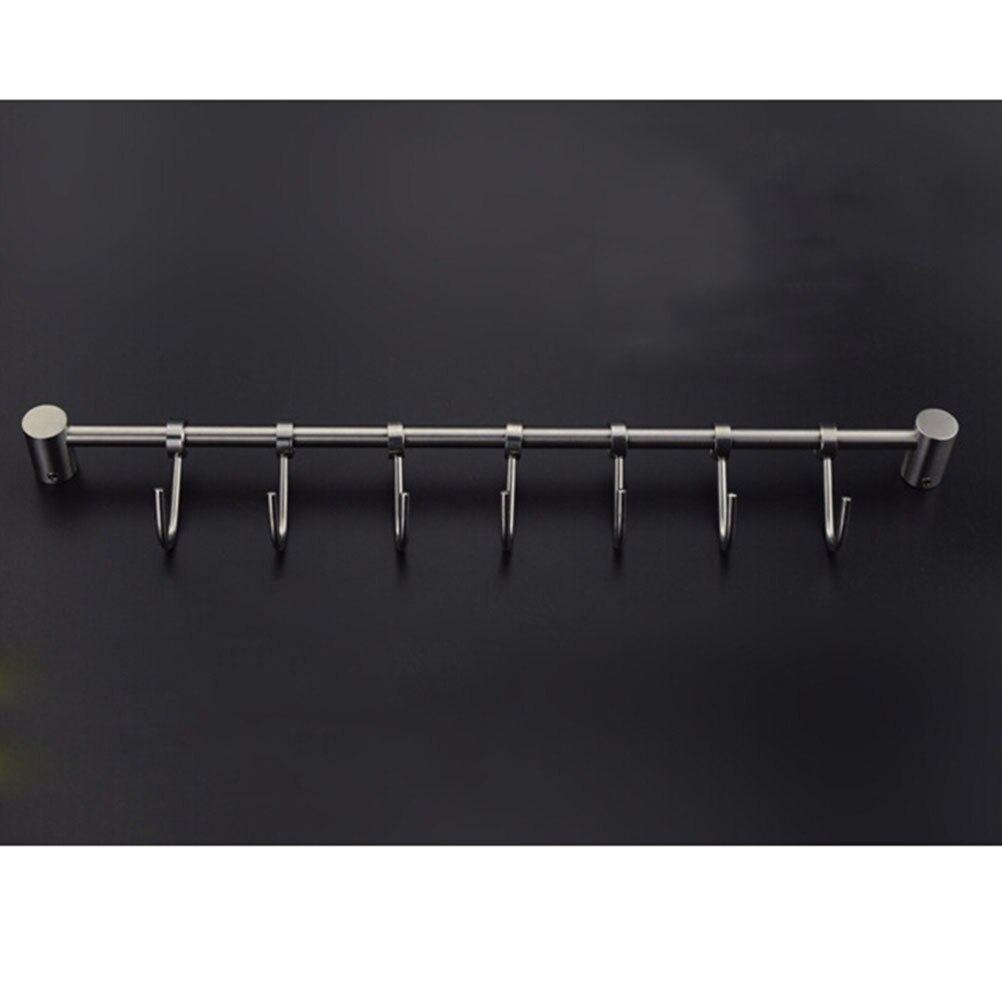 Kökskrokar i rostfritt stål för väggfäste, hängare  (10 krokar)