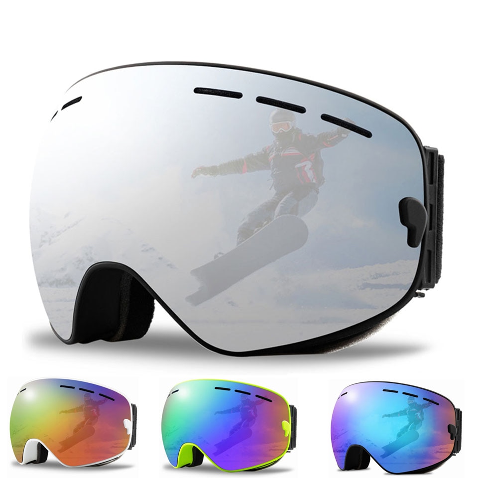 Mode Sneeuwscooter Eyewear Outdoor Sport Ski Goggles Dubbele Lagen Anti-Fog Skibrillen Sneeuw Snowboard Bril