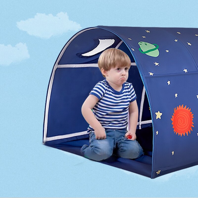 Carpa de juguete de Teatro Infantil, casa pequeña plegable, tienda de juegos portátil, decoración de cama, túnel para gatear, piscina de juguete para niños