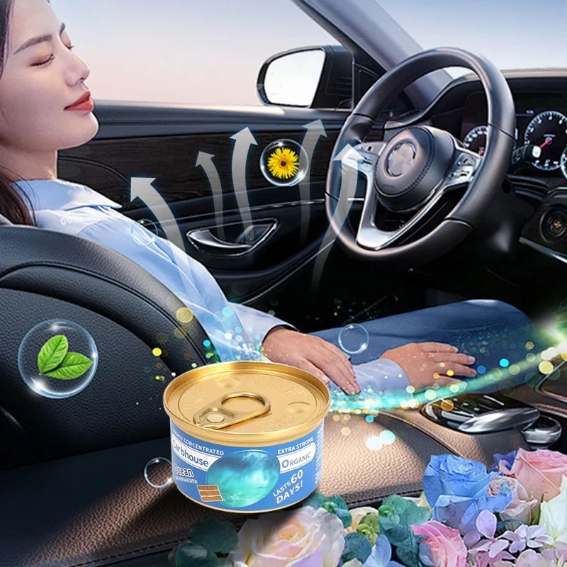 Auto-Lufterfrischer, Auto-Aroma, Parfüm, Dosen, Holzblöcke, Kaffeegeschmack, langlebig, Auto-Aromatherapie, Auto-Deodorant-Zubehör