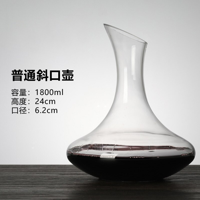 Décanteur fait main sans plomb cristal verre maison rouge vin aérateur vin verre décanteur bouteille vin bouteille verseur barre outil: 1