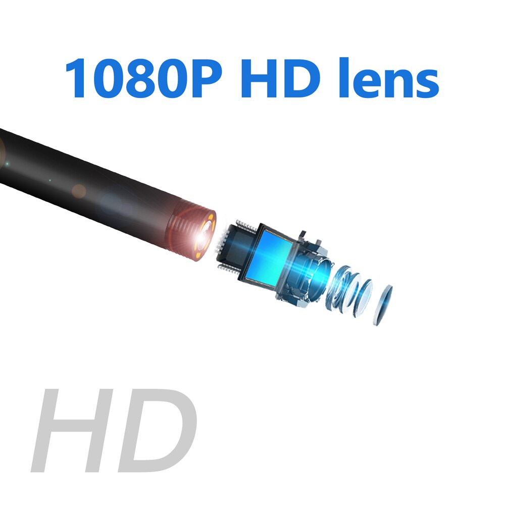 Endoscopes эндоскоп 4.3 Inch IPS High Definition Screen 1080P IP67 Handheld Endoscope Industrial Endoscopes with 6 LEDs Home