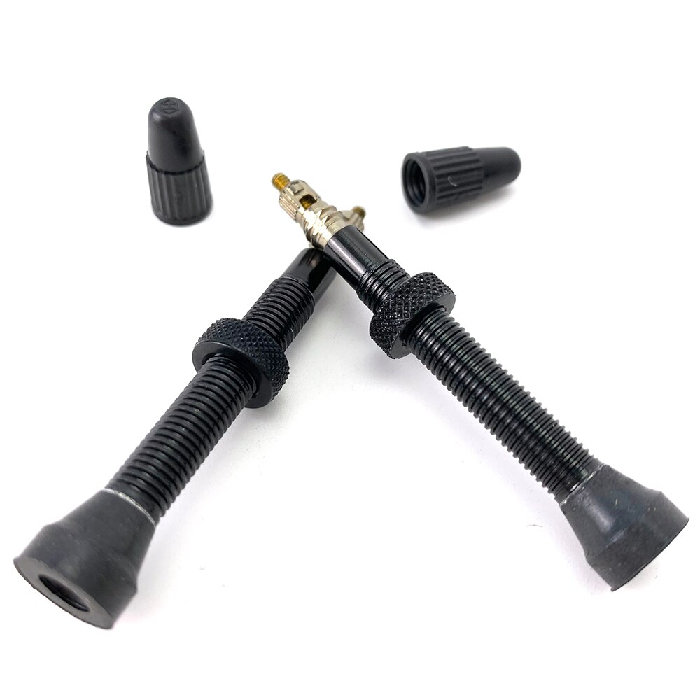 2 pcs 58 MILLIMETRI ultralight della bicicletta senza camera d&#39;aria valvola della gomma per MTB bici Da Strada di alta qualità in lega di alluminio bike tubeless FV valvola
