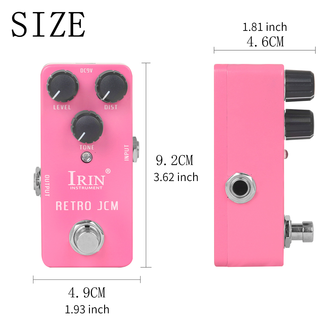 Pedales de efectos de guitarra serie IRIN RS, Pedal de efectos de guitarra eléctrica de aleación de aluminio, accesorios de guitarra para instrumentos de cuerda: violet