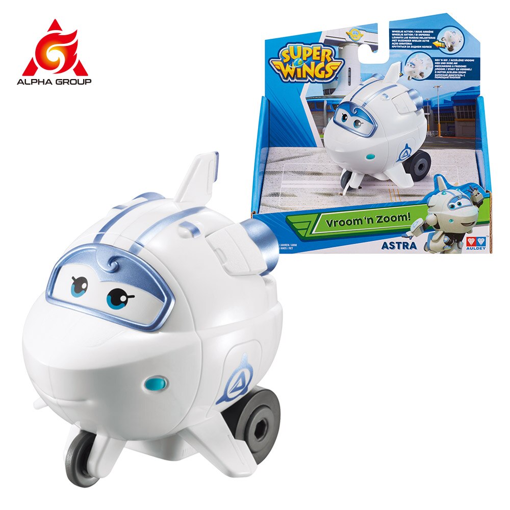 Super Wings Vroom n' Zoom - Series Pull Back Car Kids Clockwork Toy For Children's Birthday Surprise: Astra