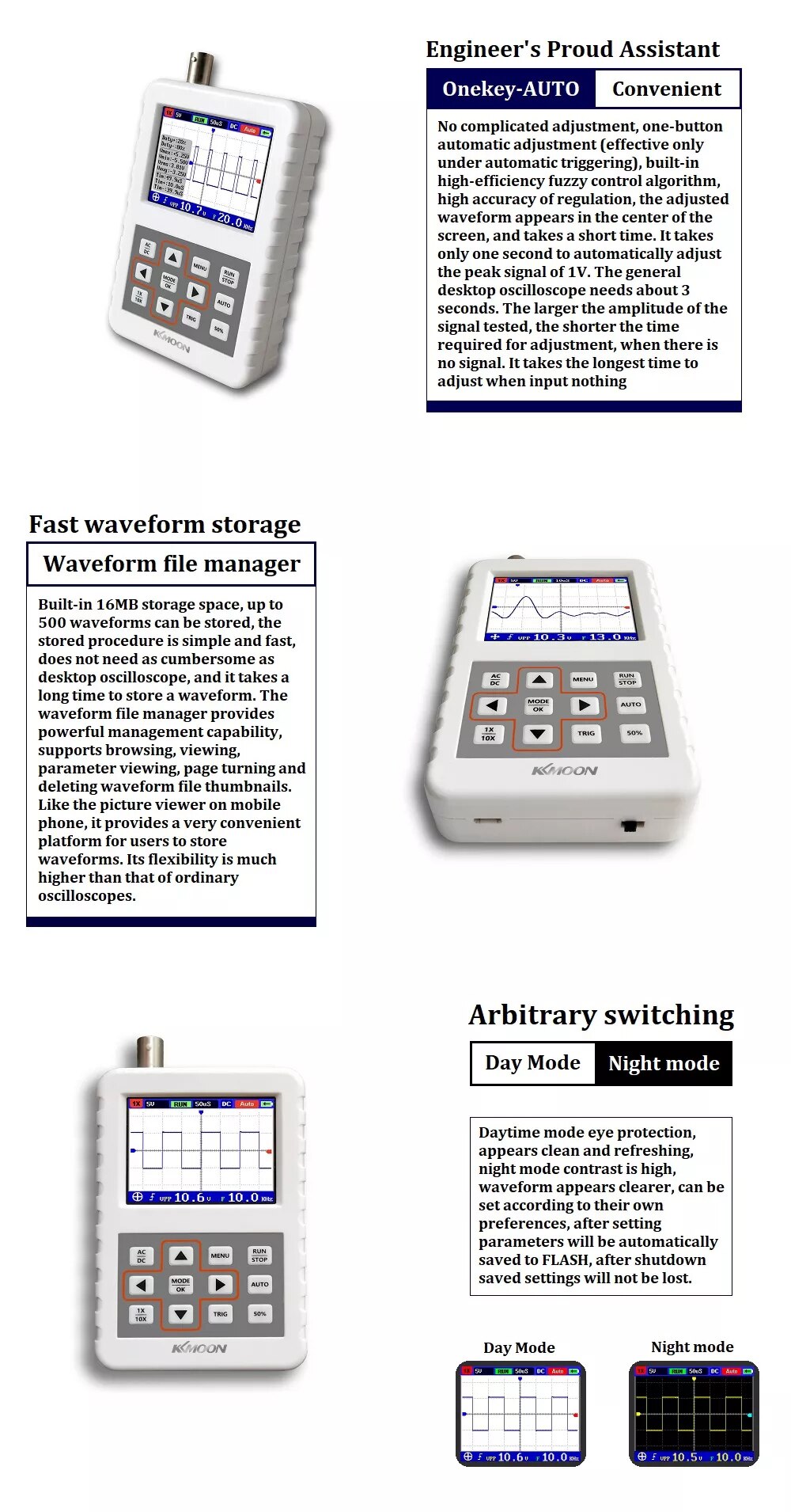 DSO PRO Digital Oscilloscope Portable 5MHz Singal-Channel USB Osciloscopio Handheld Oscilloscopes Test Meter Tools
