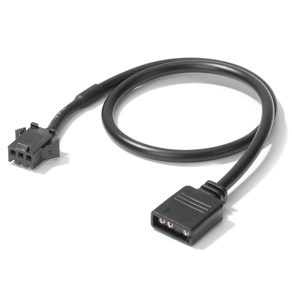 Hovedkort rgb-adapter konverteringskabel 5v 3- pins  / 12v 4- pins 30cm rgb led-stripelys for pc-datamaskin led-lysstripelinje