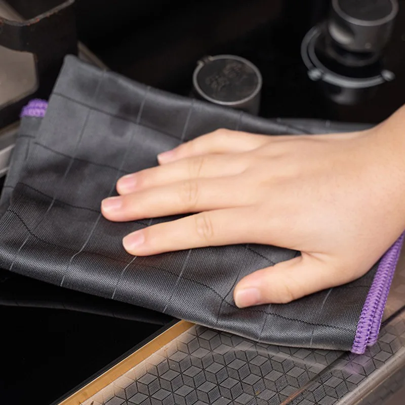 Ultrafijne Koolstofvezel Multifunctionele Glazen Doek Keuken Vaatdoek Auto Reinigingsdoekje Absorberend Geen Vlek Auto Detaillering Handdoek