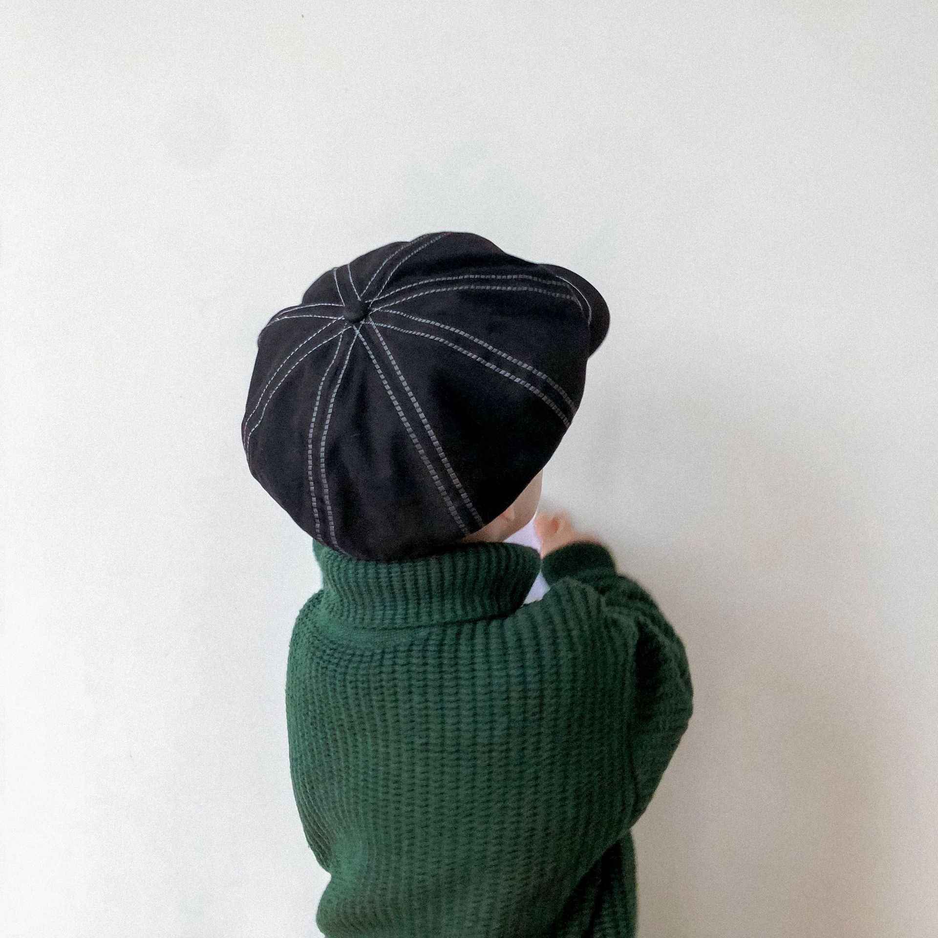 Béret Vintage pour garçon, casquette octogonale, chapeau de soleil, décontracté, à la , Style coréen, accessoires pour enfants,