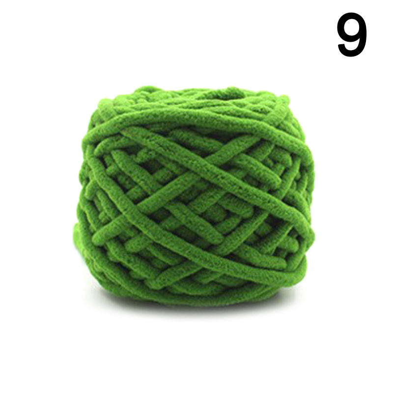 100g/Bal Chenille Breien Grof Garen Zachte Dikke Ijs Strip Lijn Hand Gehaakte Weven Sjaal Deken Draad Handwerken ambachten: Army Green