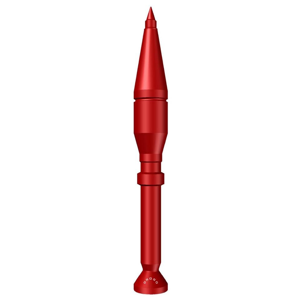 DROGO 5" MissileX Vervangende Antenne voor Dodge RAM 1500 1991 - Gepoedercoat Aluminium - Verbeterde FM/AM Radio Ontvangst: Rood