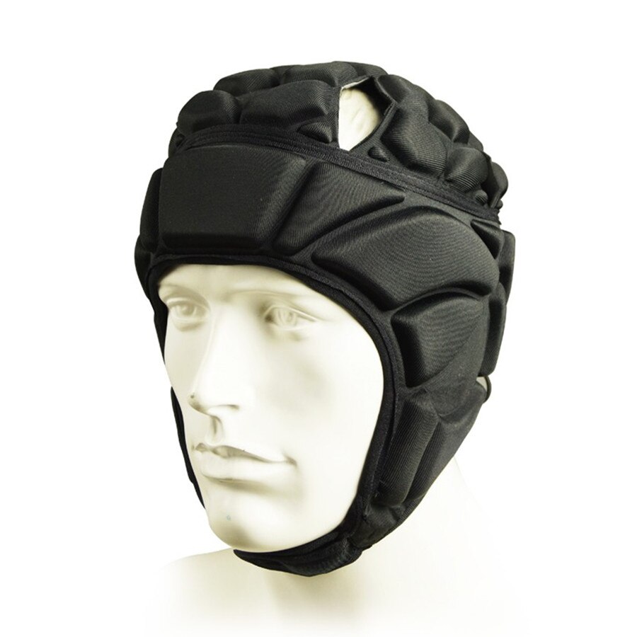 Men Women Profession Football Soccer Goalkeeper Helmet Sports Rugby Scrum Cap Head Guard Goalie Roller Hat Fiber Head Protector: L
