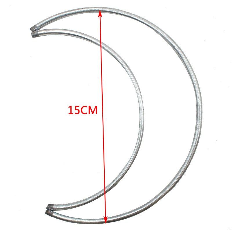 1 paket/los Mond Herz Form 50-300mm Großen Traum Catcher Ring Handwerk Metall Ringe Für Traum Fänger Hoops DIY Hängen Anschlüsse